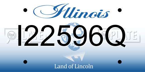 I22596Q Illinois License Plate