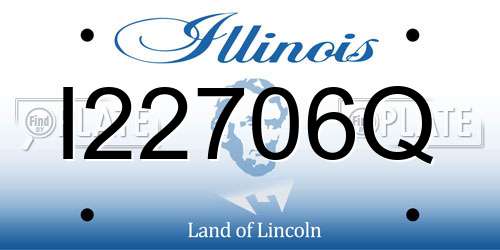 I22706Q Illinois License Plate