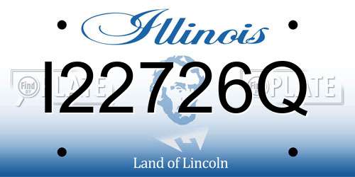 I22726Q Illinois License Plate