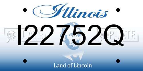 I22752Q Illinois License Plate