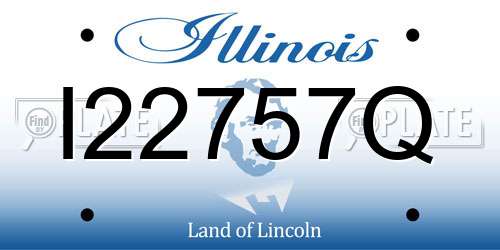 I22757Q Illinois License Plate