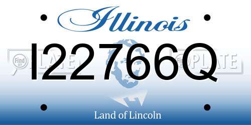 I22766Q Illinois License Plate