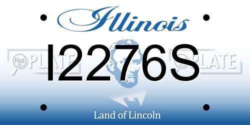 I2276S Illinois License Plate