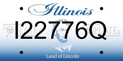 I22776Q Illinois License Plate