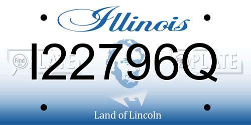 I22796Q Illinois License Plate