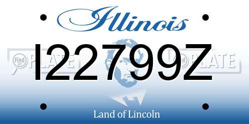 I22799Z Illinois License Plate