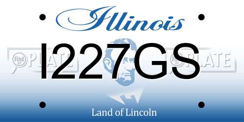 I227GS Illinois License Plate