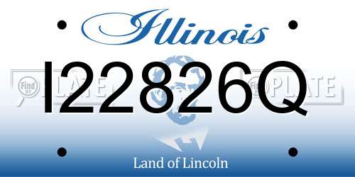 I22826Q Illinois License Plate