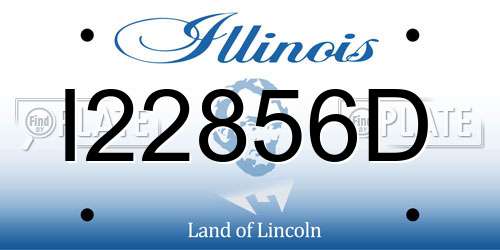 I22856D Illinois License Plate