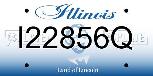 I22856Q Illinois License Plate