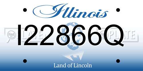 I22866Q Illinois License Plate