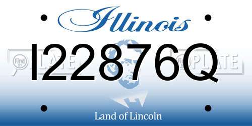 I22876Q Illinois License Plate