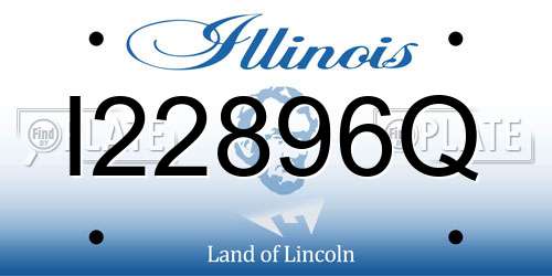 I22896Q Illinois License Plate