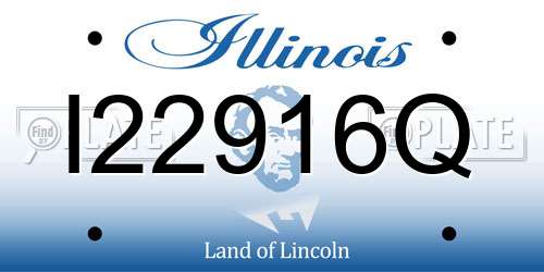 I22916Q Illinois License Plate