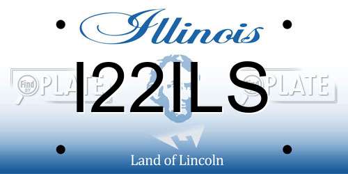 I22ILS Illinois License Plate