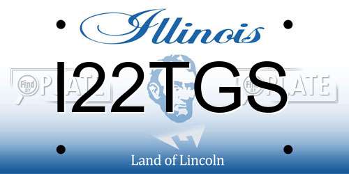 I22TGS Illinois License Plate