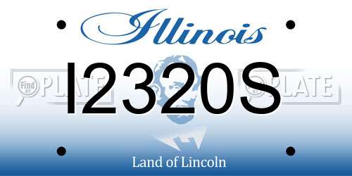 I2320S Illinois License Plate