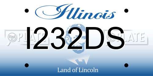 I232DS Illinois License Plate