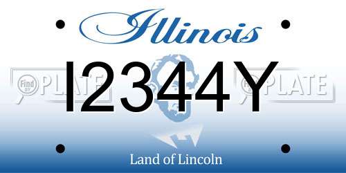 I2344Y Illinois License Plate