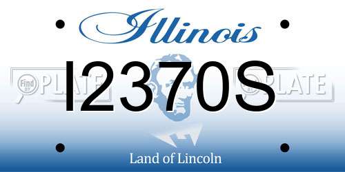 I2370S Illinois License Plate