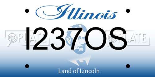 I237OS Illinois License Plate