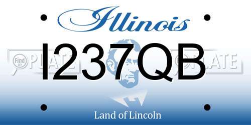 I237QB Illinois License Plate
