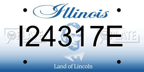I24317E Illinois License Plate