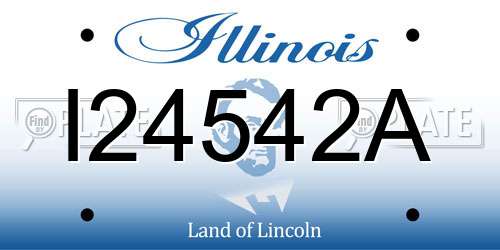 I24542A Illinois License Plate