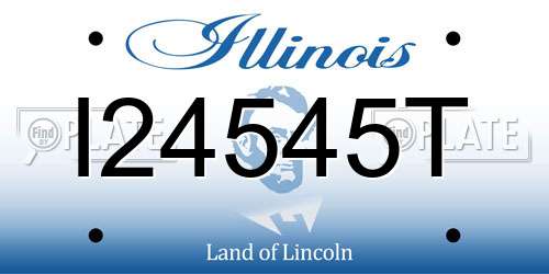 I24545T Illinois License Plate