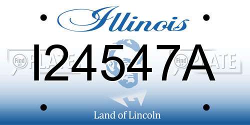 I24547A Illinois License Plate