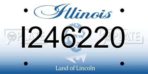 I246220 Illinois License Plate