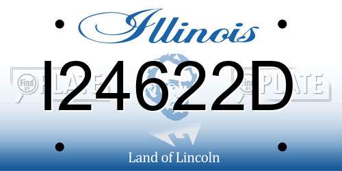 I24622D Illinois License Plate
