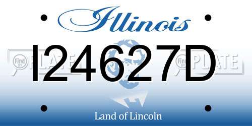 I24627D Illinois License Plate