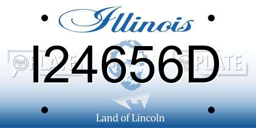 I24656D Illinois License Plate