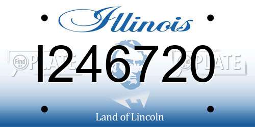I246720 Illinois License Plate
