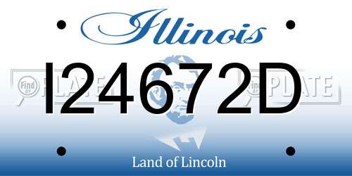 I24672D Illinois License Plate