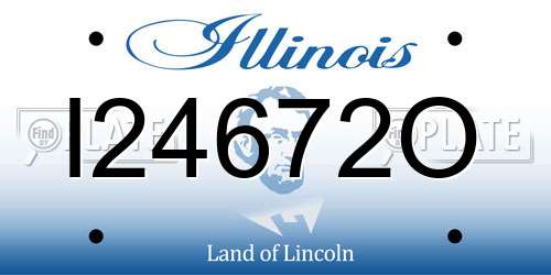 I24672O Illinois License Plate