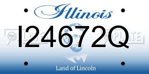 I24672Q Illinois License Plate