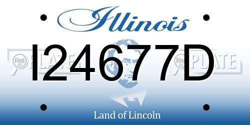 I24677D Illinois License Plate