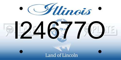 I24677O Illinois License Plate