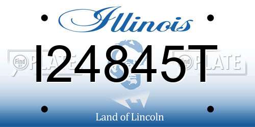 I24845T Illinois License Plate