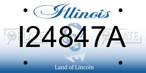 I24847A Illinois License Plate