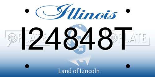 I24848T Illinois License Plate