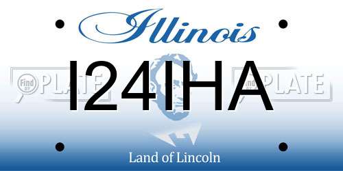 I24IHA Illinois License Plate
