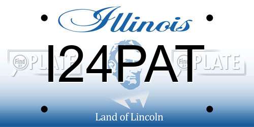I24PAT Illinois License Plate
