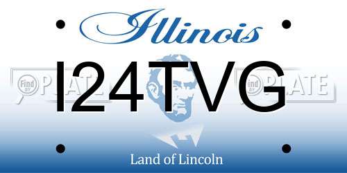 I24TVG Illinois License Plate