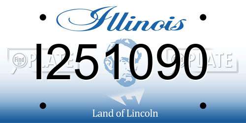 I251090 Illinois License Plate