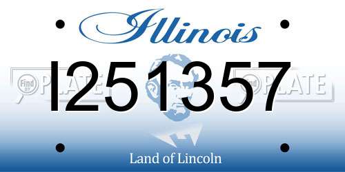 I251357 Illinois License Plate