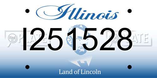 I251528 Illinois License Plate