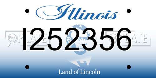 I252356 Illinois License Plate